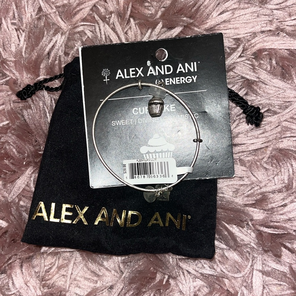 sterling silver alex and ani bracelet, never worn